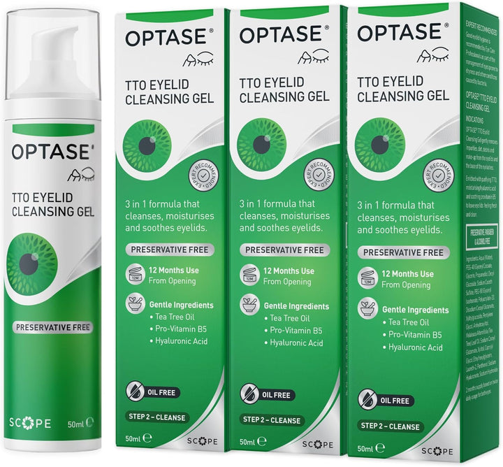 Tea Tree Oil Eyelid Cleansing Gel for Daily Hygiene - Suitable for Dry Eyes, Blepharitis & Styes - Preservative Free (50 Ml (Pack of 1))