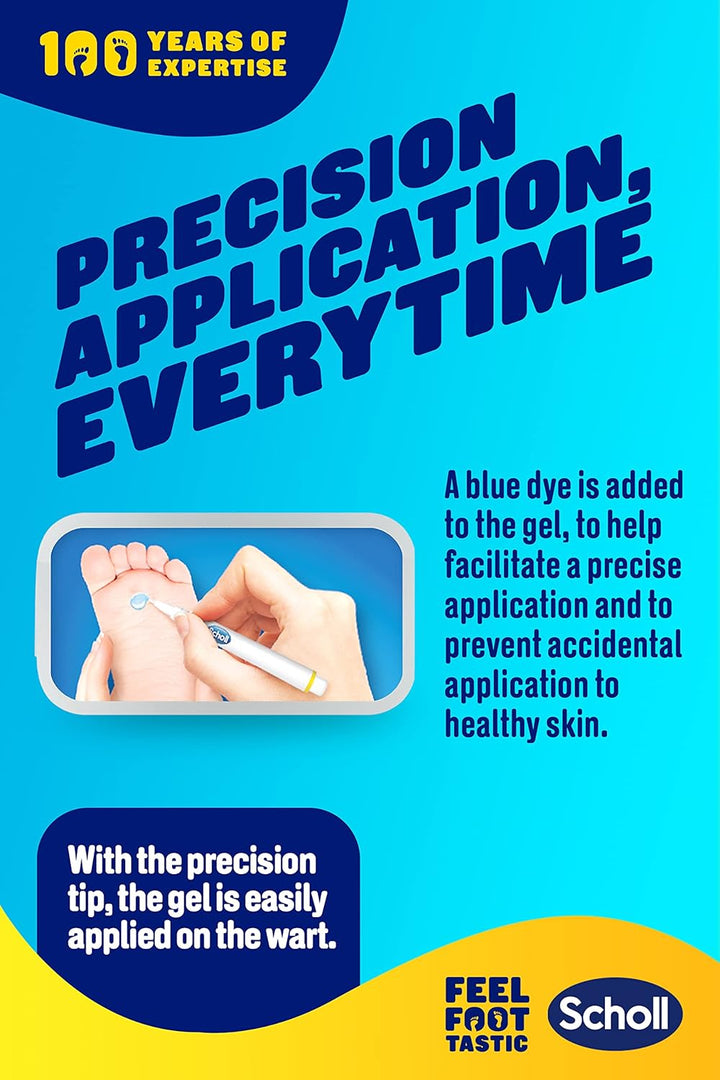 Dr. Scholl’S Verruca Treatment and Wart Remover Pen - Visible Results in 1 Week, Precision Tip for Removal of Warts & Verrucas on Hands & Feet, Suitable for Kids 4+, Easy Use 1-Click Applicator