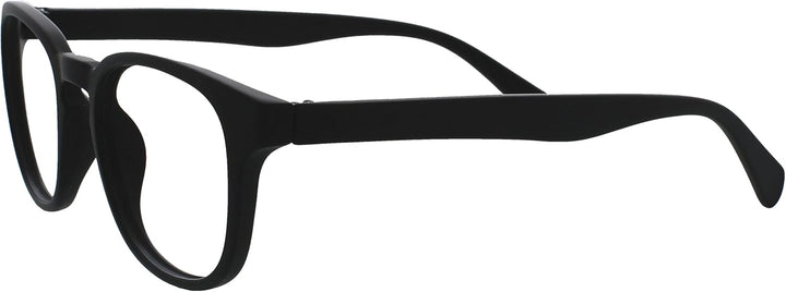 Pop 3 Pack Black Distance Glasses Short Sighted Retro round Mens Womens Spring Hinges M2-1-2.00