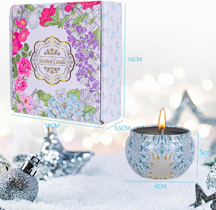 Candles Gifts for Women, Scented Candles Gifts Set,Soy Wax Aromatherapy Candle Gift for Birthady, Mother'S Day,Christmas,Bath, Yoga and Weddings, 4 Pack