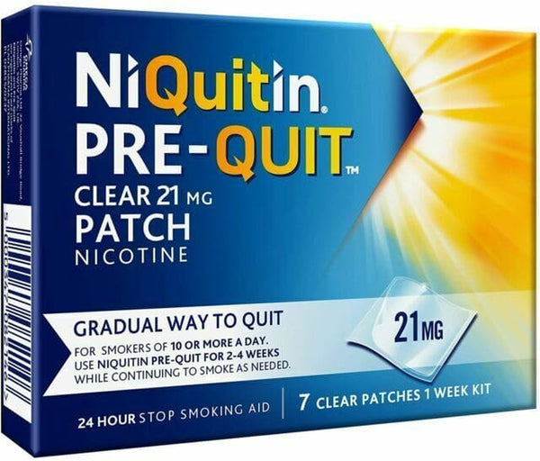 14 Mg Nicotine Patch - Pre-Quit Patch - 21 Mg - 7 Clear Nicotine Patches 1 Week Kit - Stop Smoking Aid - Invisible Nicotine Patches - Gradually Quit Smoking