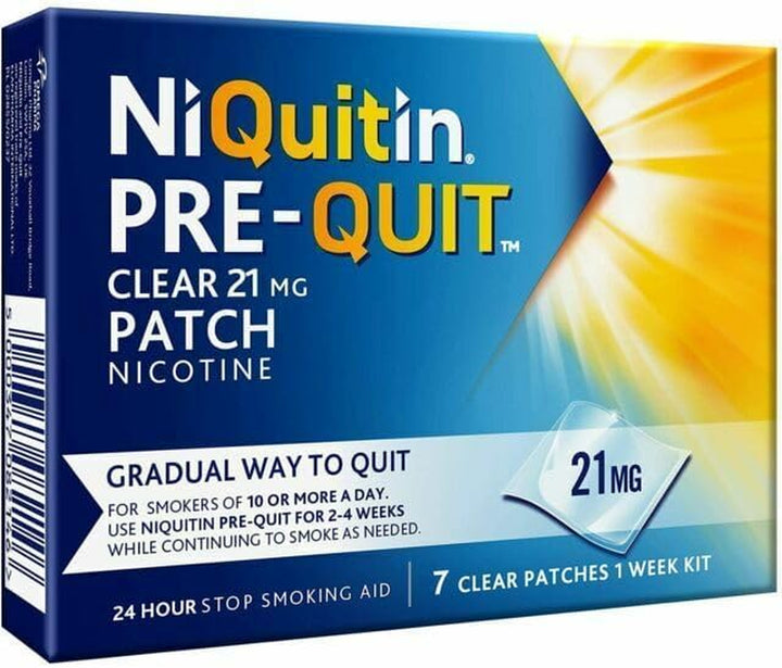 14 Mg Nicotine Patch - Pre-Quit Patch - 21 Mg - 7 Clear Nicotine Patches 1 Week Kit - Stop Smoking Aid - Invisible Nicotine Patches - Gradually Quit Smoking