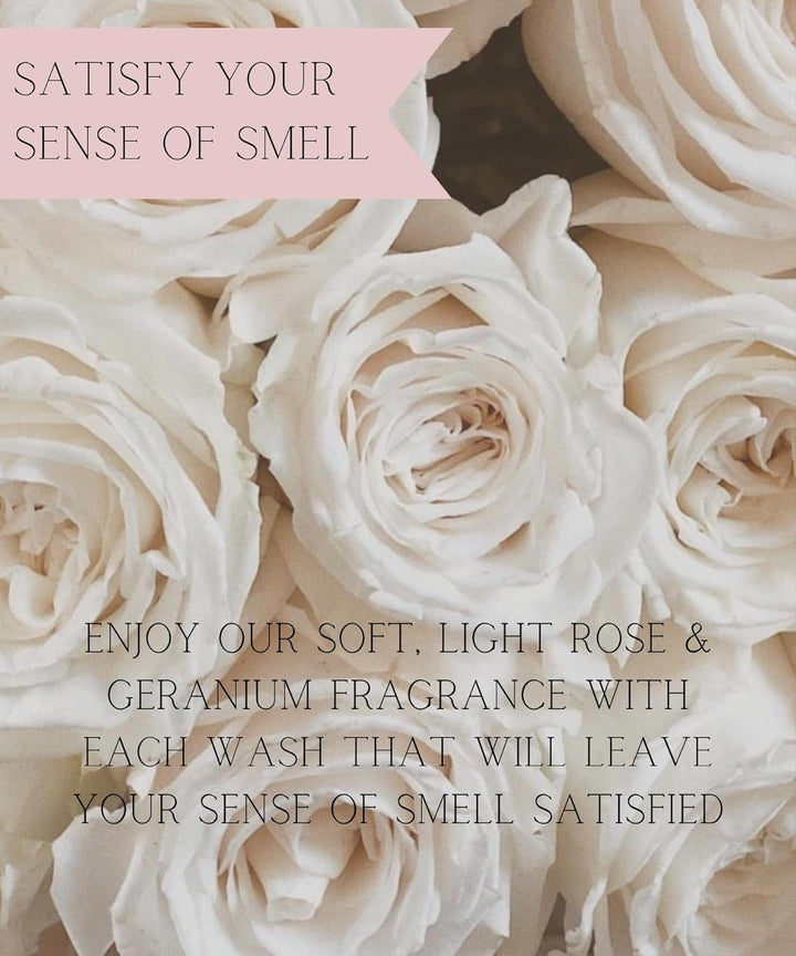 Goodness Rose & Geranium Natural Bath Soak, 500 Ml (Pack of 3) - Vegan Friendly