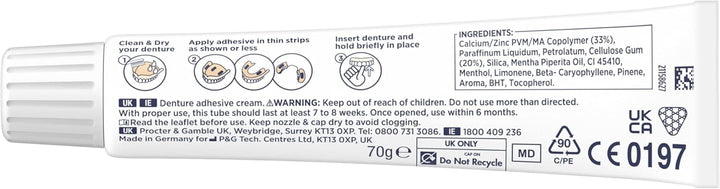 Complete Denture Adhesive, Fresh Flavour 70G