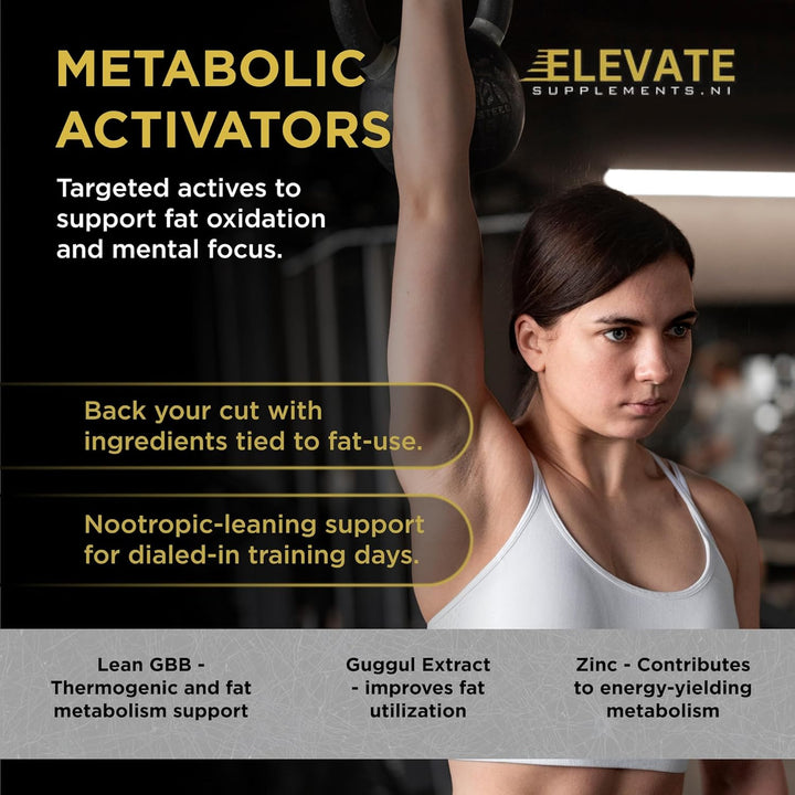 Elevate Supplements Thyroid & Metabolism Support, 30 Capsules | Advanced Thyrogenic Formula to Help Regulate Weight Management, Energy & Hormone Balance | Vitamins, Minerals, L-Tyrosine & Ashwagandha