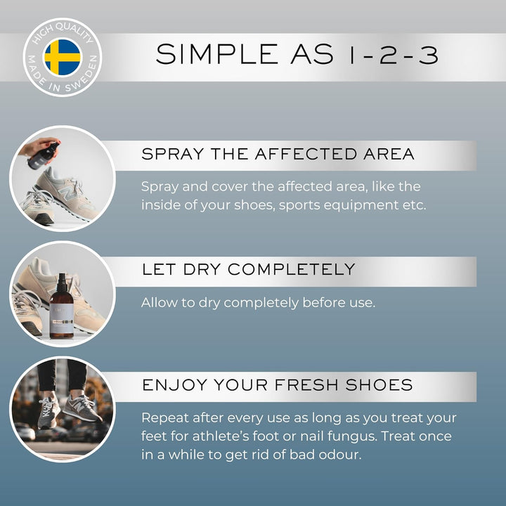 Antifungal Shoe Spray, 250Ml – Eliminates 99.9% of Fungal Nail & Athlete'S Foot Causing Fungi & Odour Causing Bacteria