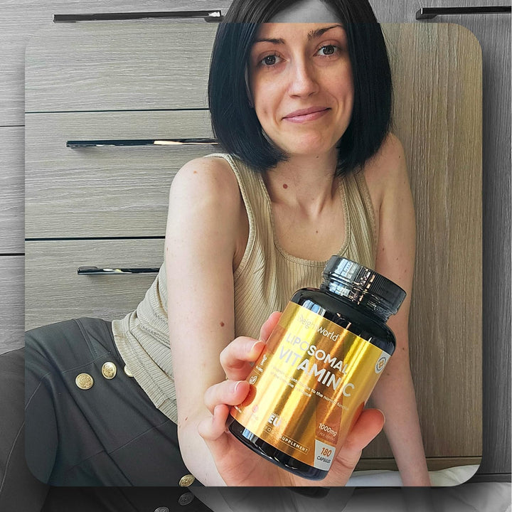 Liposomal Vitamin C Capsules 1000Mg - 180 Vegan Capsules (3 Months Supply) - L-Ascorbic Acid with Rosehip & Sunflower Phospholipid - Non-Gmo & Gluten-Free - Liposomal VIT C Supplement for Men & Women