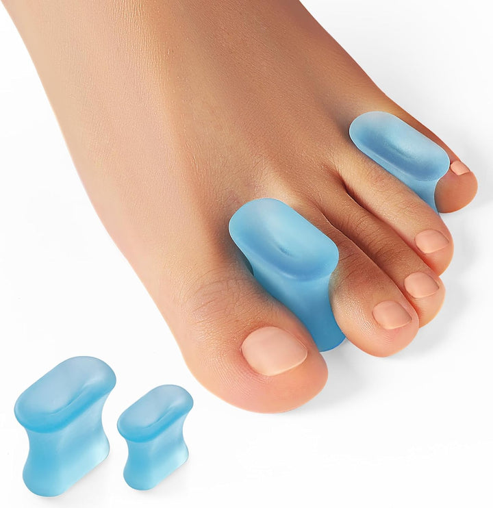 Gel Toe Separators and Bunion Toe Spacers - 12 Pack Toe Spacers with Aloe Vera Extract Infused - Silicone Bunion Corrector for Curled Toes and Overlapping Toes, Calluse