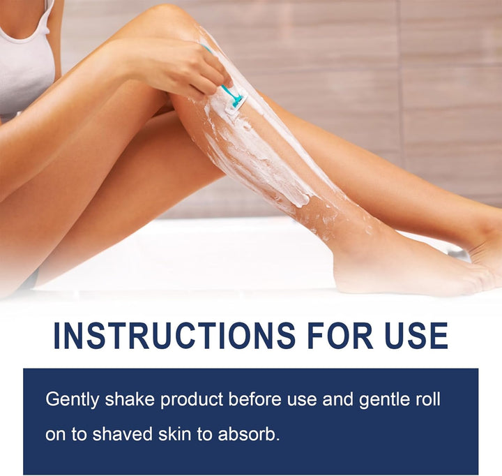 Razor Bumps Treatment for Women and Men, after Shave Solution Roll-On for Ingrown Hairs, Razor Bump Treatment for Face,Neck, Legs, and Underarm Area, Ingrown Hair Serumazor，Smooth Skin(90Ml)