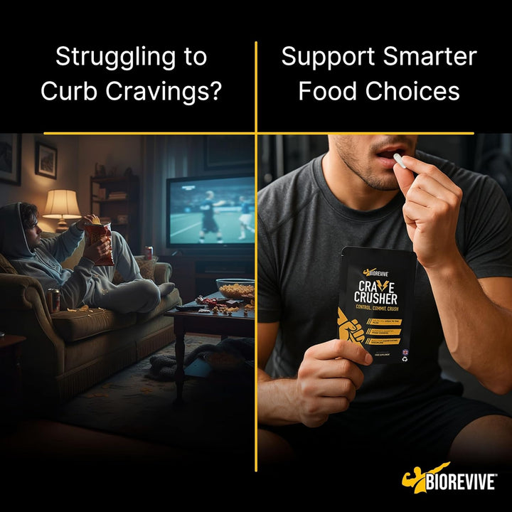 Crave Crusher – Appetite Suppressant with 5-HTP, Glucomannan, Green Tea, Chromium & Black Pepper for Craving Control, Metabolism Support & Weight Management