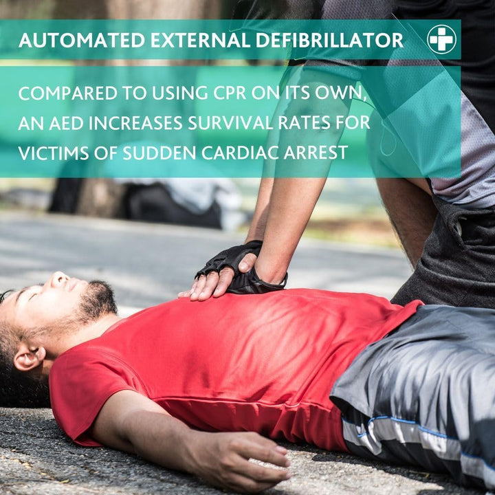 Mediana A15 Hearton AED Unit - Adult/Paediatric Mode Switch - Defibrillator Unit for Home, Schools, Clubs and Groups - Protective Outer Cover