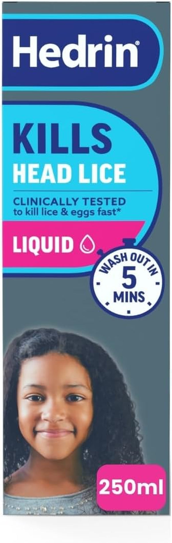 Kills Headlice Liquid Gel, Fast and Effective Lice and Nit Treatment, Kills Head Lice and Eggs, 8 Treatments, Clinically Tested, Suitable for Adults and Children, 250Ml