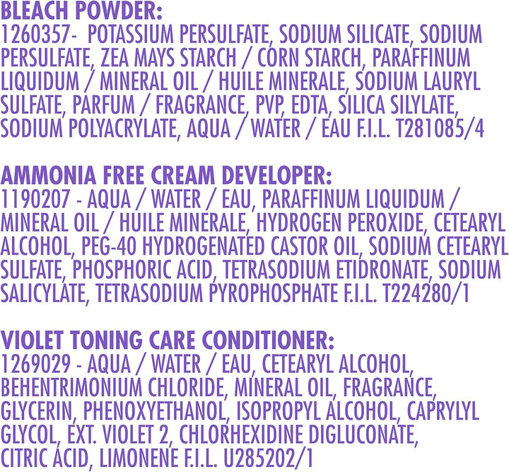 - Carson Dark and Lovely Uplift Hair Bleaching Kit for Dark Hair, Bleach Blonde Hair Dye Kit Includes Hair Bleach Powder, Cream Developer and Hair Toner, Bleach Blonde, 1 Kit