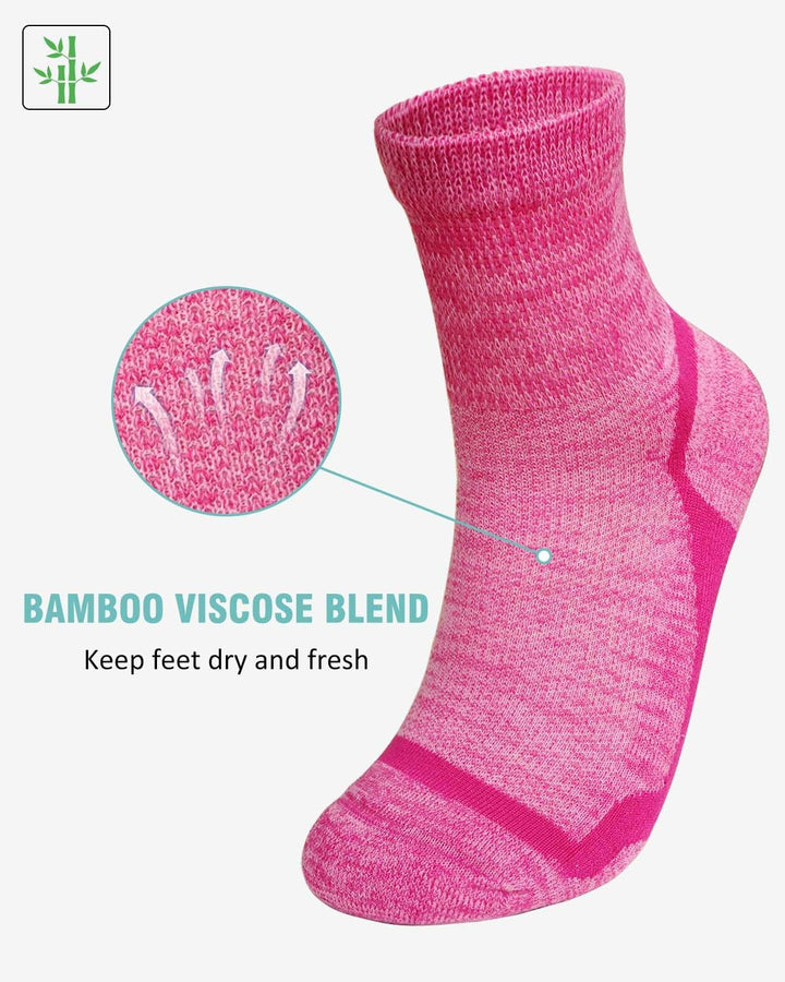 Diabetic Socks Bamboo for Women: Extra Wide Soft Top Ankle Socks for Swollen Feet Seamless Toe Hospital with Gentle Grips Non-Elastic Loose Fitting Edema Sock