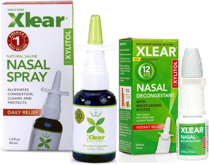 Natural Xylitol Nasal Spray and Commonsense Medicine Book: Healing from the inside Out and Stopping the Next Pandemic Bundle, 1.5 Fl Oz, Pack of 3 Saline Sprays and 1 Book