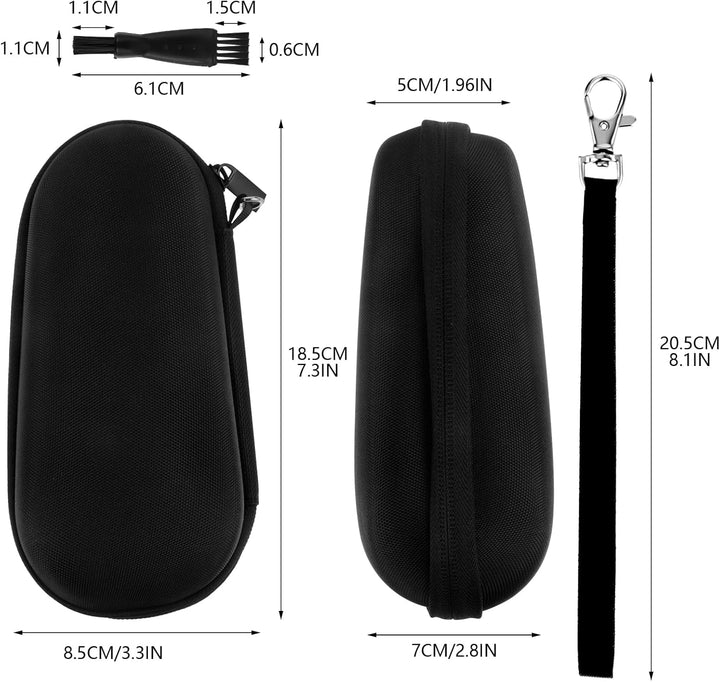 Case Compatible with Braun Shaver S3/5/7/9, Waterproof Hard Razor Storage Box for Travel Home Use with a Lanyard and Two Small Brushes
