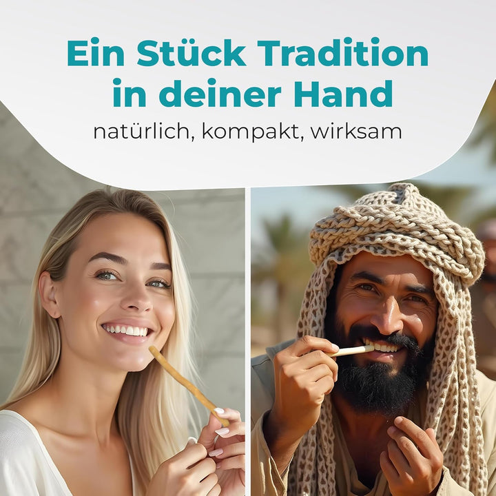 Miswak Toothbrush from  - Siwak SWAK, Traditional Arabian Toothbrush, Wooden Toothbrush, for Natural White Teeth, 5Pcs