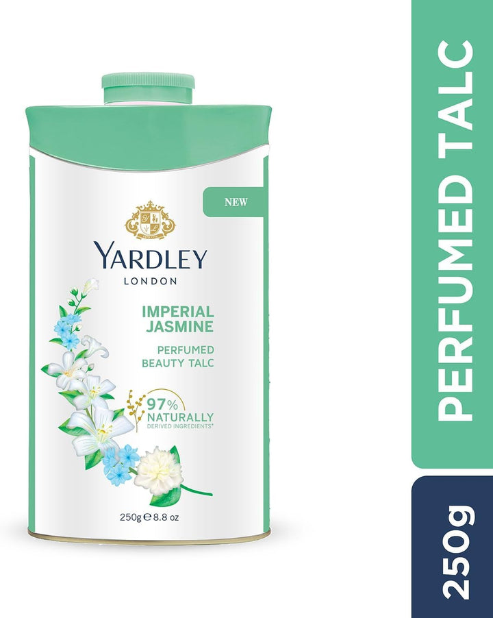 London Jasmine Perfumed Talcum Powder - 250 G. 8.8 Oz, Deodorizing Talc