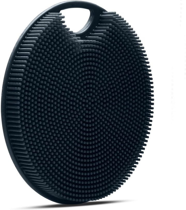 ® Silicone Body Scrubber - Premium Body Brush for Sensitive Skin, Body Exfoliator, Shower Scrubber, Silicone Loofah, Exfoliating Body Buffer for Men & Women - Charcoal