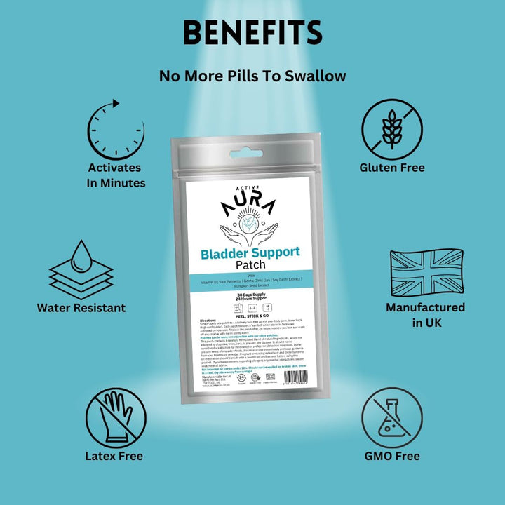 Bladder Patch - Bladder Support - Bladder & Urinary Function for Men & Women