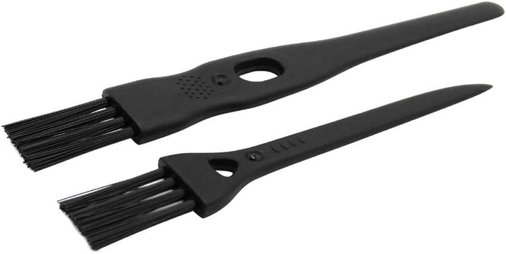 Electric Shaver Cleaning Brushes Razor Cleaner Set Nylon Bristles PP Handle - Set of 8 (Black)