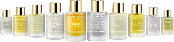 Ultimate Wellbeing Bath & Shower Oils Collection 10 X 9Ml - Infused with Essential Oils, the Purest, Ethically Viable, Natural, Raw Ingredients