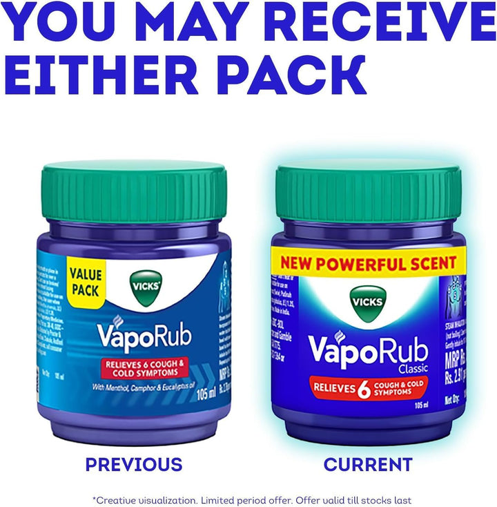 KRUM  Vapo Rub - Ointment for Cold Relief - 100G (Imported)