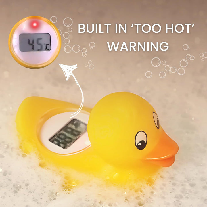 Digi Duckling Digital Water LCD Thermometer and Baby Bath Time Toy, Yellow , Pack of 1