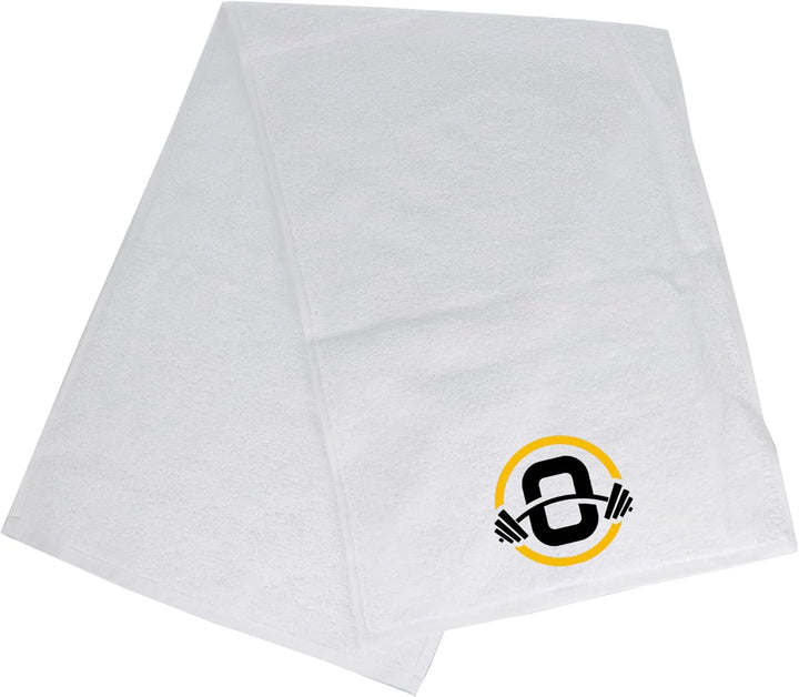 Gym Towel with Monogrammed Embroidery Initial Gift for Men & Women, Training Accessory Gift, Gym Towel Present for Weight Lifting Birthday, Retirement, Christmas - Black, J