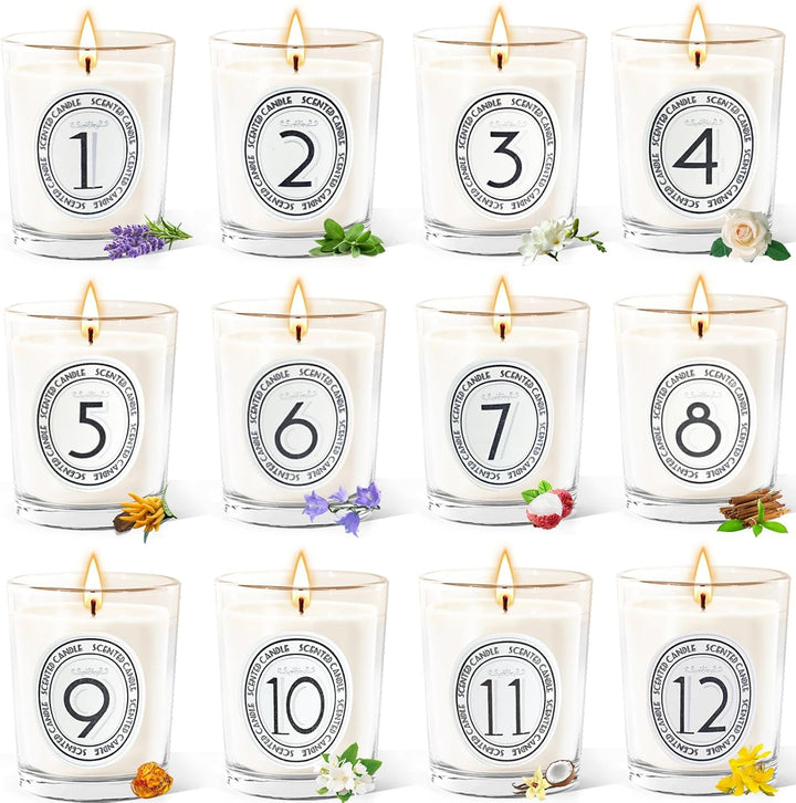 Candles-Scented Candles Gifts for Women,9 Pack Soy Wax Candle Set for Female Friend-Long Burning Aromatherapy Tin Candles for Birthday,Mother,Eid,Anniversary