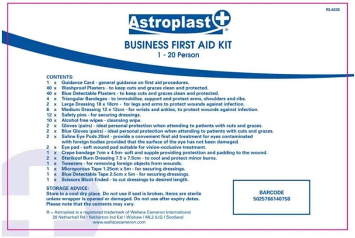 Mezzo First Aid Kit - 20 Person - 290 X 270 X 102Mm