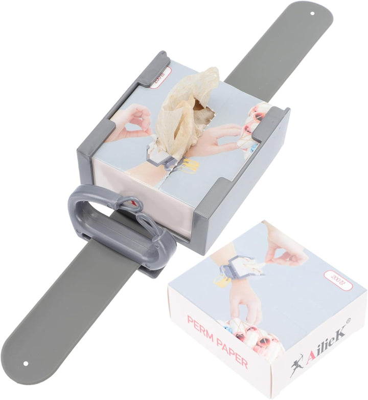 Cold Perm Paper Wrist Strap for Hair Curling Salon Perm Tissue Paper Elastic Band Use in Beauty Salon