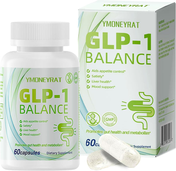 GLP-1 Capsules - Appetite Suppressants Women and Men, for Intestinal Health, Energy and Metabolism Improvement (60 Capsules)