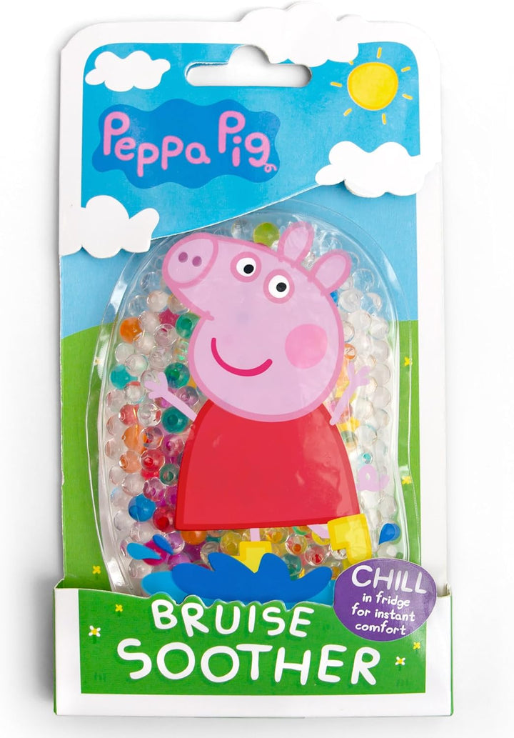 Peppa Pig Children’S Bruise Soother | Cooling Gel Pack/Ice Pack for Bumps and Bruises | Re-Usable | Cold Pack & Warm Use | Soothing, Peppa Brings Smiles Back Fast! | Made by