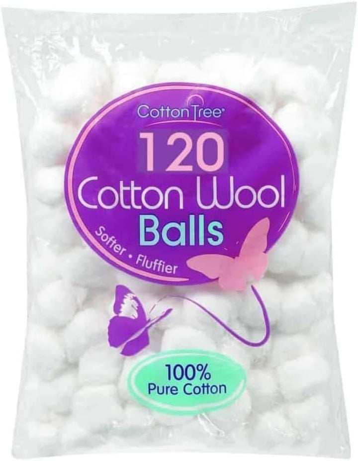 100 Percent Pure Cotton, round Cotton Wool Pads, 80 Count