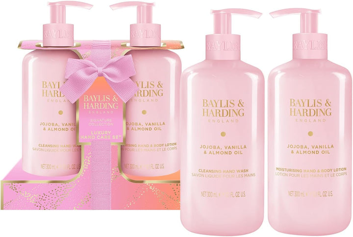 Jojoba, Vanilla & Almond Oil Luxury Pamper Present Gift Set - Vegan Friendly