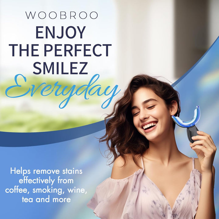 Teeth Whitening Kit with LED Light and Tooth Whitening System, Dentists Recommended, Effectively Removes Stains from Coffee, Tea & Smoking - Safe, Fast, and Gentle for Sensitive Tooth