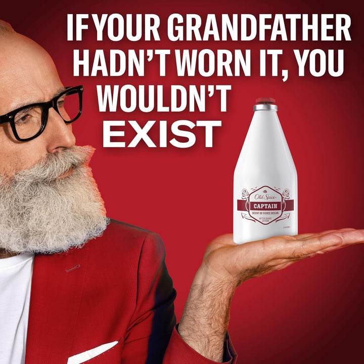 Captain after Shave Lotion for Men 100Ml with Perfume Quality Scent, Refreshing Lotion for Face and Neck to Cool and Invigorate