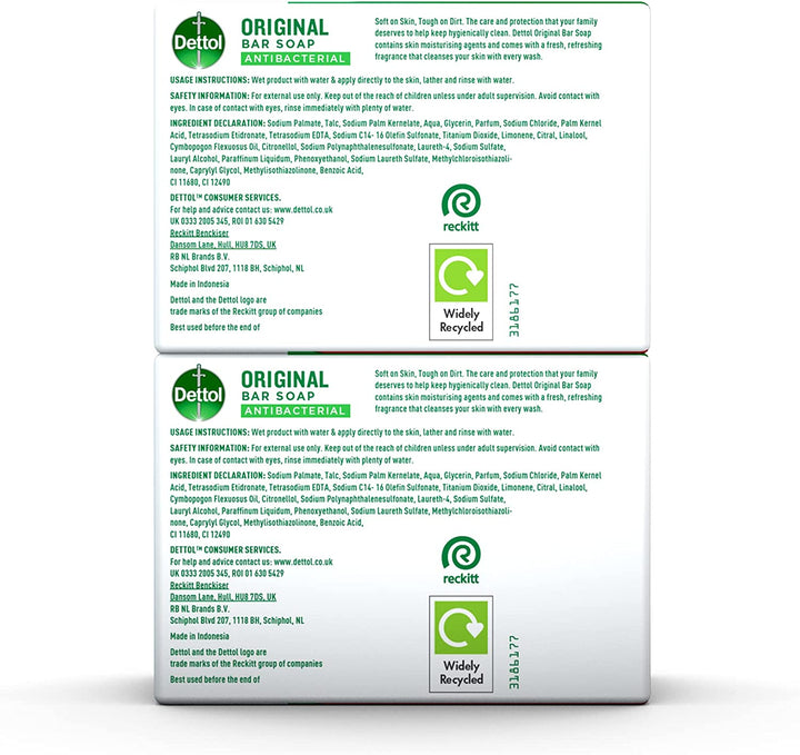 Antibacterial Soap Bar Multipack, 2 X 100G, Total 200G, Body Cleanser, Disinfectant, Kills 99.99% of Germs, Effective Wash, Hygiene Essential