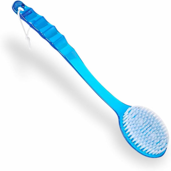 Body Brush Exfoliating Bath Brush Shower Sponge Back Scrubber Long Nonslip Handle Wet Dry Soft Bristle Shower Brush Massager Skin Exfoliating Sponge for Circulation Cellulite and Dry Skin (1Pc)
