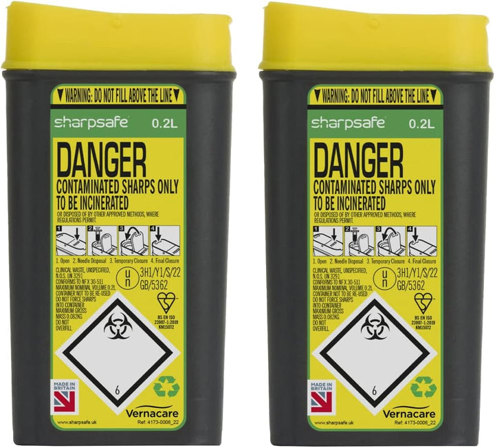 200Ml Compact Travel Bin, Pack of 2