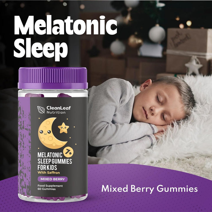 Natural Sleep Support Gummies for Kids - Melatonic Formula for Restful Nights, Childrens Sleep Gummies Promoting Natural Melatonin Production, Promotes Healthy Sleep Patterns, 60 Count