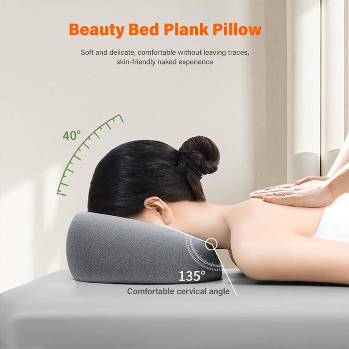 Face down Pillow, Massage Face Pillow, Face Cushion for Massage Table, Ergonomic Prone Cushion, Memory Foam M-Shaped, Massage Table Headrest for Bed, Beauty Pillow for Spa, Salons, Massage