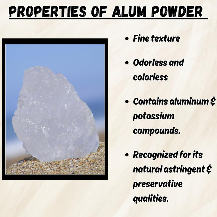 Alum Powder 1Kg by  Pure Bulk Ingredients | Pure Potassium Aluminium Powder | Phitkari | Purifies Water | Natural Deodorant