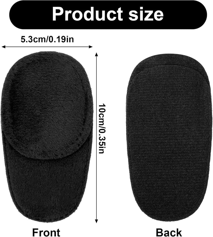 4 Pcs Eye Patches for Adults Kids, Right & Left Eye Patch for Glasses, Reusable Lazy Eye Patch for Treating Lazy Amblyopia Strabismus after Surgery (Black)