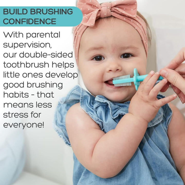 Double Sided Training Toothbrush for Infant, Toddler & Baby, Bpa-Free & Phthalate-Free, 1 Pack, Mint