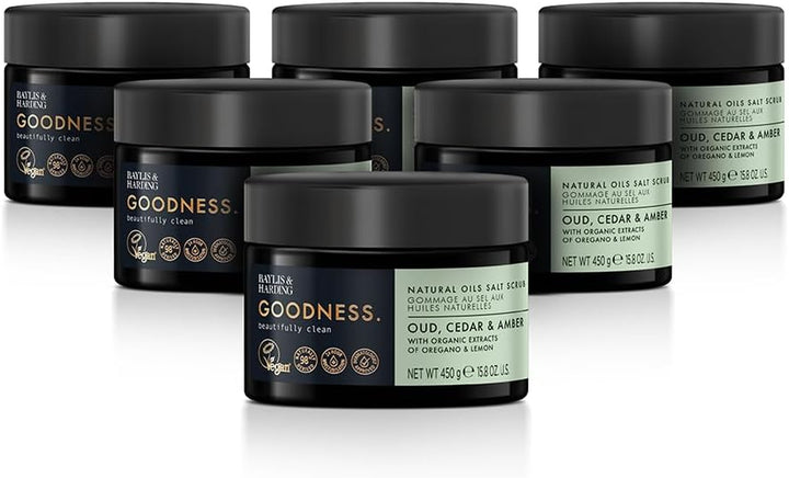 Goodness Oud, Cedar and Amber Body Wash, 500 Ml (Pack of 3) - Vegan Friendly