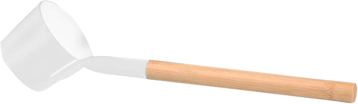 Sauna Bucket - Perr Sauuna Bucket in Wood | Metal Saauna Barrel | Bucket for Waterfall Sauna Shower | Aluminium Bucket with Long Handle Spoon Set Matching Ladle Saauna Barrel