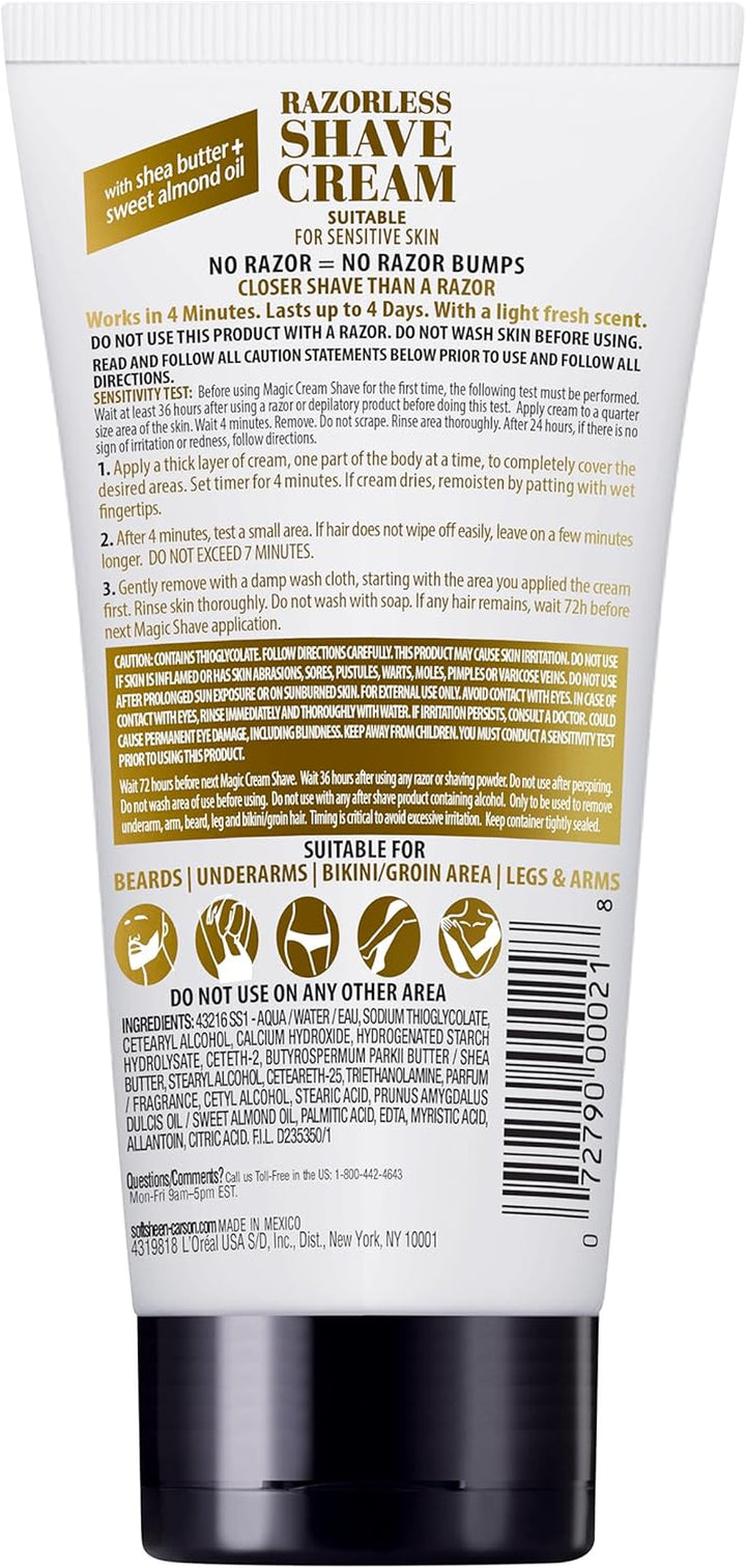 Magic Smooth Razorless Hair-Removing Cream 6Oz/170G