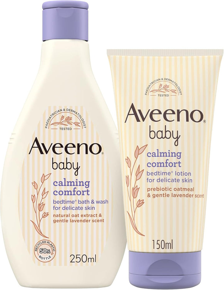 Calming Comfort Bedtime Lotion (1 X 150Ml), Calming Lavender Scent & Prebiotic Oatmeal Baby Lotion, Gentle Formula, Hydrates and Helps Protect Delicate Skin, Moisturises Skin for 24 Hours